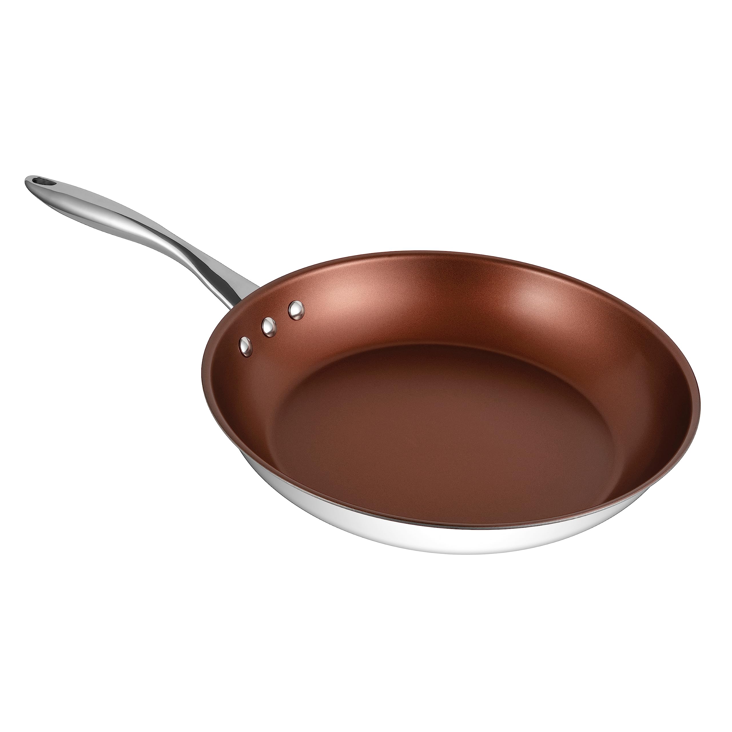 12'' (30 Cm) Stainless Steel Pan By Ozeri With Eterna, A 100% Pfoa And Apeo-Free Non-Stick Coating